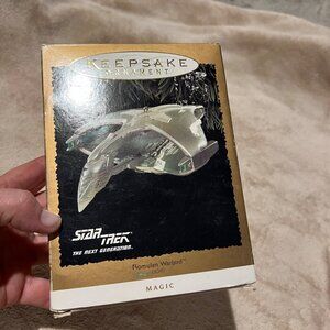 Vintage 1995 Hallmark Keepsake Ornament Star Trek Romulan Warbird Magic with box